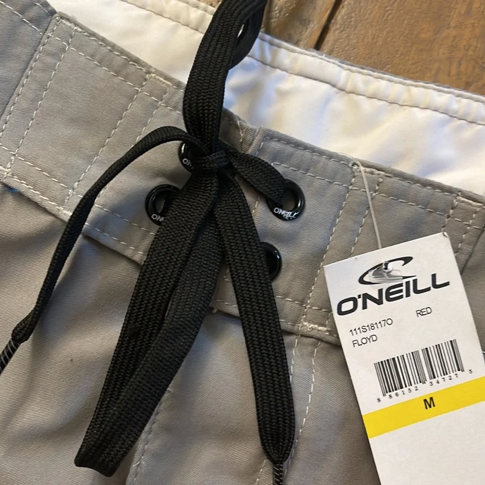O’Neill gray men’s swim board shorts trunks size waist 33 W. NWT - Picture 4 of 9